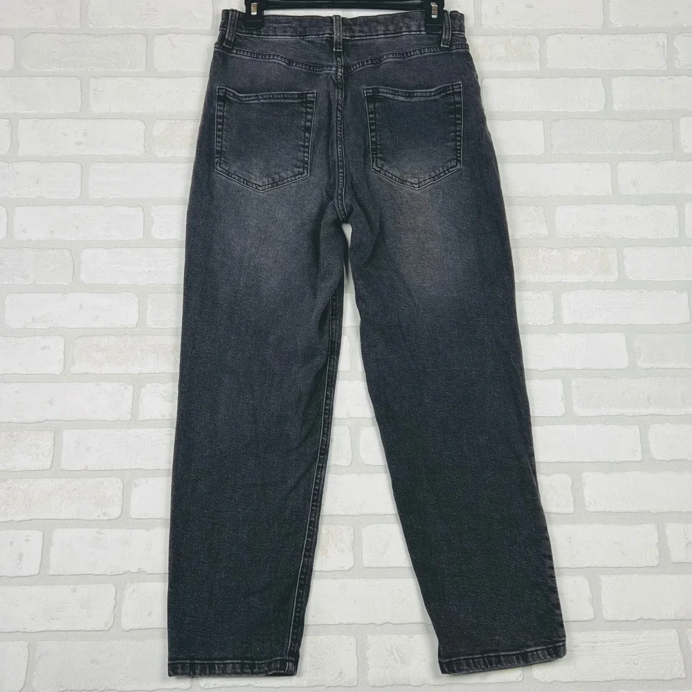 Wild‎ Fable Girls Size 10 (14-16) Black High Rise Mom Jeans